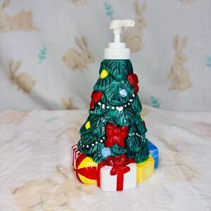 Holiday Soap Dispenser Christmas Tree Shaped Dispenser Retro Holiday Décor